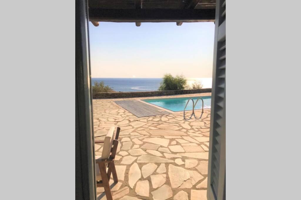 Sunset Villa With Swimming Pool At Tzia Ligia (Kea) Exterior foto