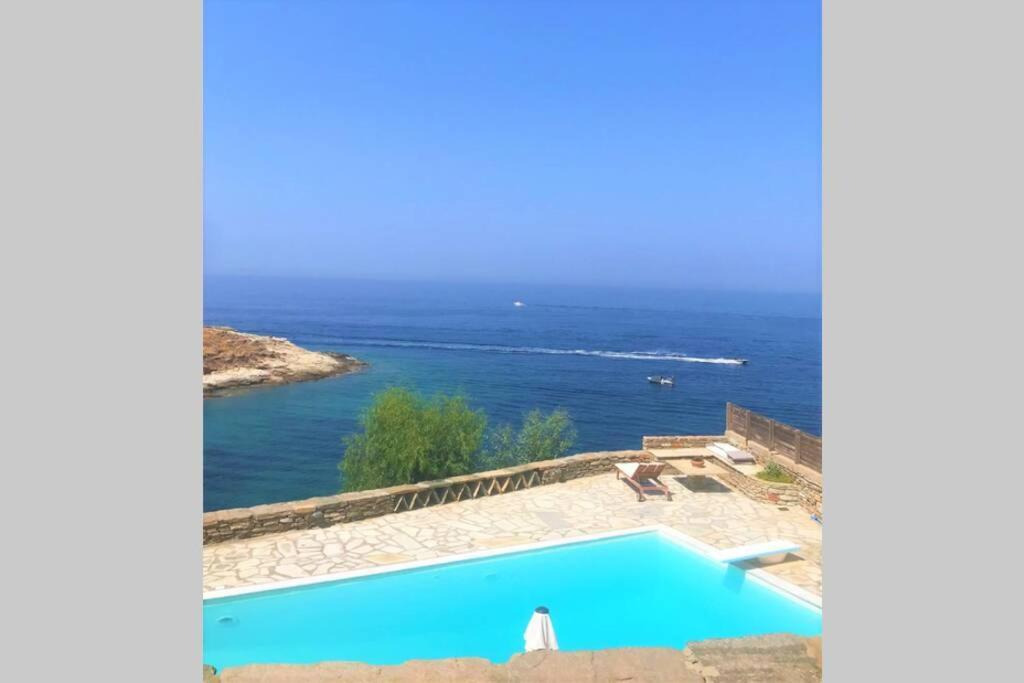 Sunset Villa With Swimming Pool At Tzia Ligia (Kea) Exterior foto
